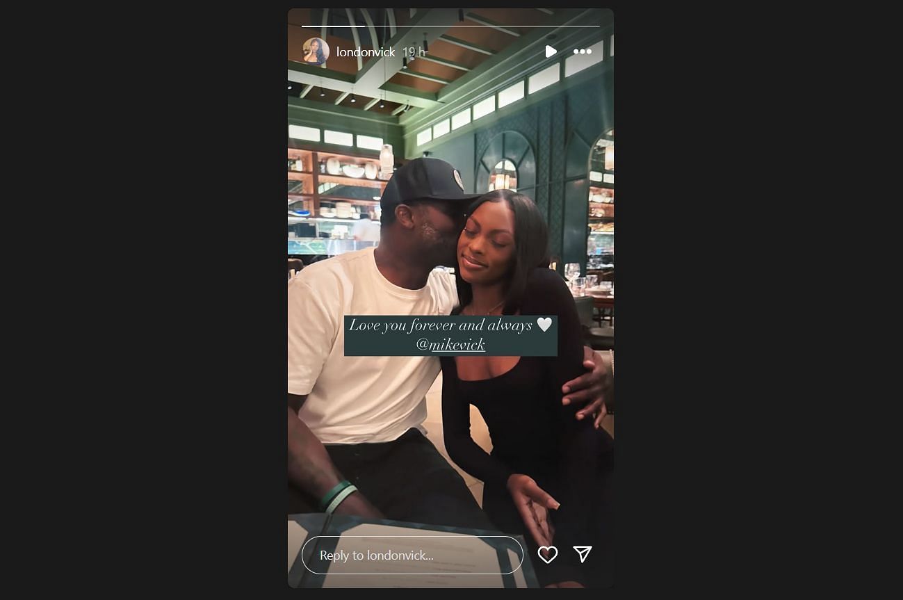 Michael Vick and his daughter London. Image credit: IG/@londonvick
